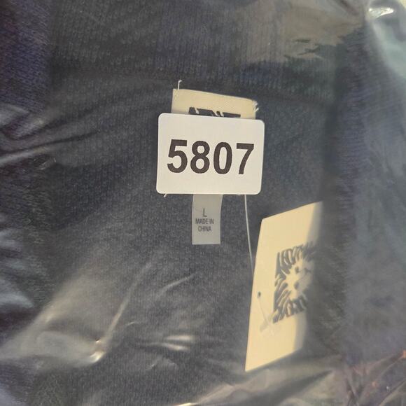 NWT Anne Klein Womens Large Plaid Open Front Cardigan Sweater Navy Green - Picture 12 of 12